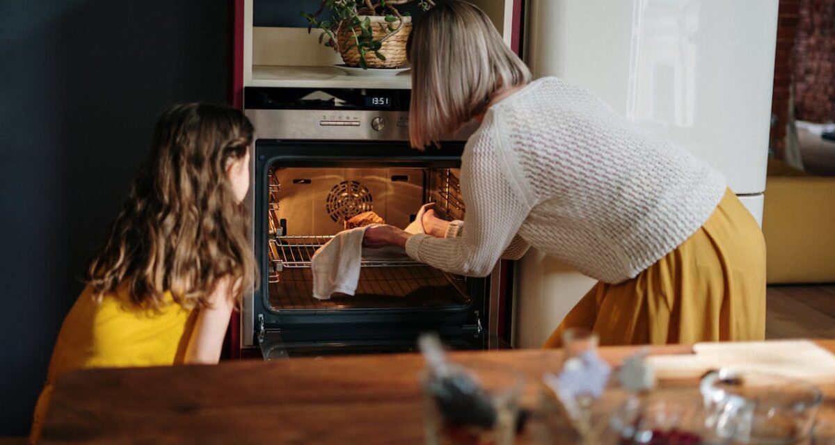 Image of a kitchen oven with flames inside – demonstrating an oven fire